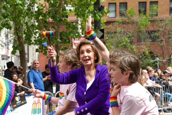 San Francisco June 2019 Nancy Pelosi 49Th Annual Gay Pride — Stock Photo, Image