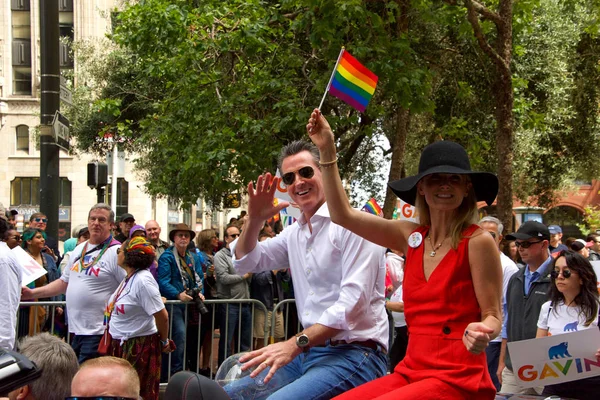 San Francisco June 2019 Gavin Newsom 49Th Annual Gay Pride — Stock Photo, Image