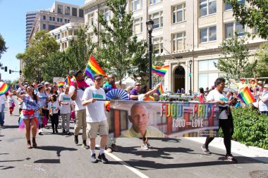 Oakland, Ca - 08 Eylül 2019: Oakland Gay Onur Festivali 'nin 10. Geleneksel Oakland Gey Onur Yürüyüşü Oakland şehir merkezindeki.