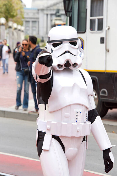 San Francisco, CA - August 10, 2019: Un-identifed participants in the 26th annual Pistahan Parade, a colorful display of Filipino community pride and diversity with festive floats, ethnic dances, etc