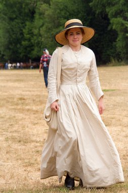 Duncan Mills, Ca - 14 Temmuz 2018: Kuzey Kaliforniya 'nın en büyük İç Savaş canlandırmalarının tanımlanamayan katılımcıları ve Mississippi' nin en büyük batısından biri. İki günlük bir tarih deneyimi..