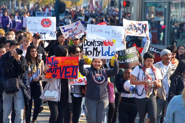 San Francisco Californie Novembre 2018 Des Participants Non Identifiés Défilé — Photo