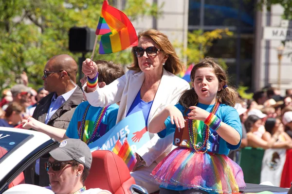 San Francisco June 2018 Participants 48Th Annual Gay Pride Parade — Stock Photo, Image