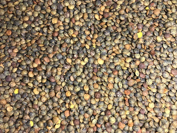 Organik Fransız Yeşil Mercimeklerinin arkaplan dokusu