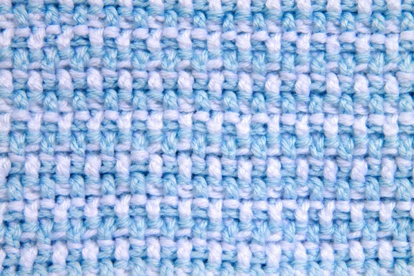 Baby Blanket Close Crochet Pattern Alternating Front Loop Double Crochet — Stock Photo, Image