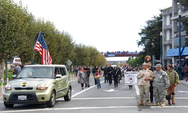 San Francisco Novembre 2017 Des Participants Non Identifiés Honorent Service — Photo