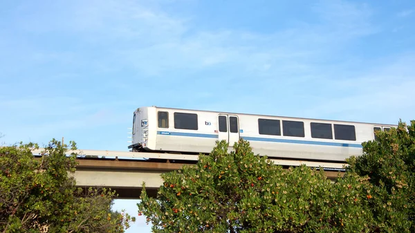 San Leandro Octubre 2017 Tren Tránsito Rápido Del Área Bahía — Foto de Stock