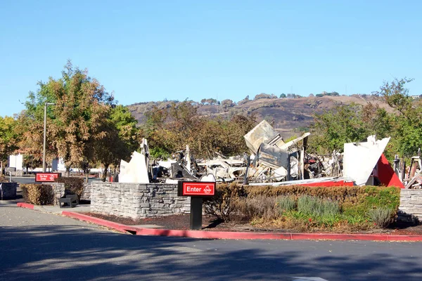 Santa Rosa October 2017 Arby Restaurant Kohl Parking Lot Reduced — ストック写真