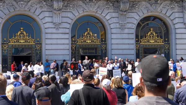 San Francisco Août 2017 Des Centaines Personnes Sont Rassemblées Pour — Photo