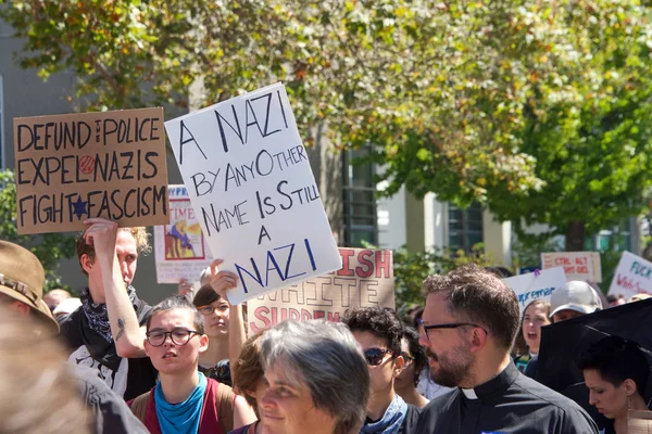 Berkeley Augusztus 2017 Ismeretlen Résztvevők Marxism Amerikában Rally Martin Luther — Stock Fotó