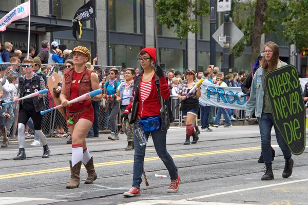 San Francisco June 2017 Unidentified Participants Celebrate San Francisco Gay — Stock Photo, Image