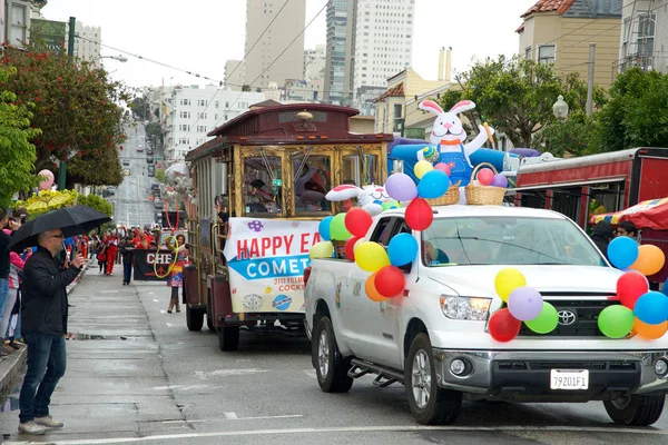 San Francisco April 2016 Unbekannte Teilnehmer Der Jährlichen Osterparade Der — Stockfoto