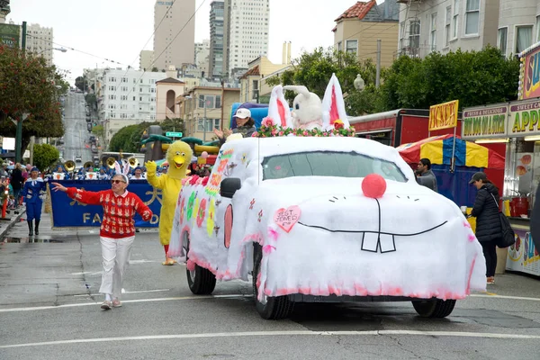 San Francisco April 2016 Unbekannte Teilnehmer Der Jährlichen Osterparade Der — Stockfoto