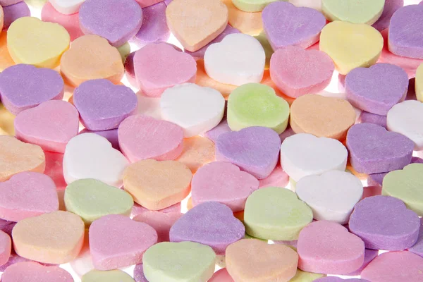Chiudi i cuori di caramelle per il tuo amore. Nessun messaggio vuoto — Foto Stock
