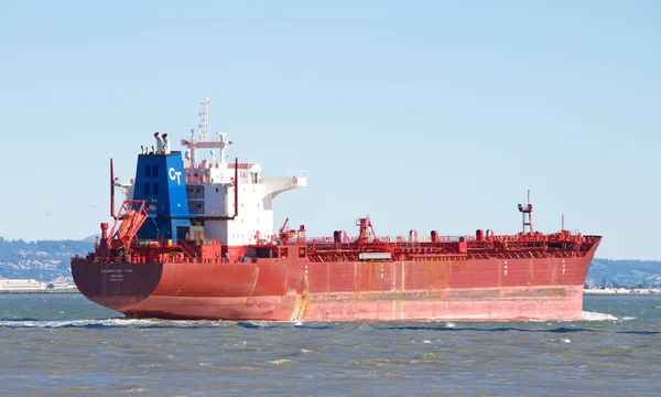 San Francisco February 2019 Oil Tanker Champion Tide Entering San — Stock Photo, Image