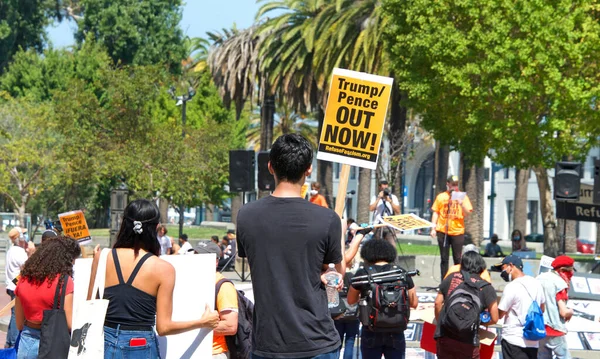 San Francisco Septiembre 2020 Protesta Masas Nivel Nacional Para Exigir — Foto de Stock