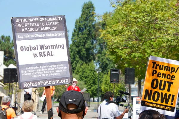 San Francisco Septiembre 2020 Protesta Masas Nivel Nacional Para Exigir — Foto de Stock