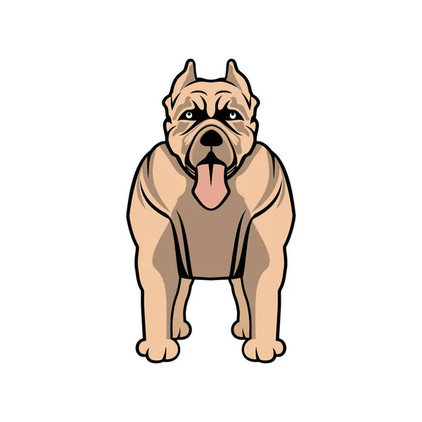 Vecteur Pitbull Dessin Animé Pour Chien Format Eps Adapté Vos — Image vectorielle