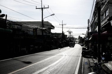 Şehir Phuket yolda sokakta 