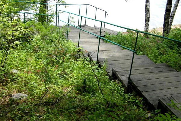 Nedstigningen till sjön på Bajkalsjön — Stockfoto