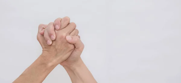 Picture Shows Clenched Fist Hands Power Confidence Confidence Resistance Unity — Stock Photo, Image