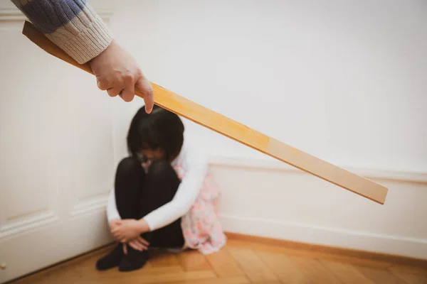 Geweld Tegen Kinderen Vrouwen Het Gezin Geweld Het Gezin Het — Stockfoto