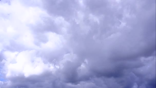 Tijdsverloop Van Grijze Wolken Beweging — Stockvideo