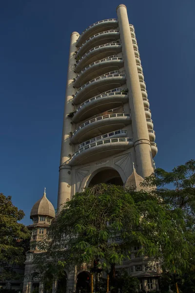 Jan 2005 Arquitetura Imponente Buckley Court Colaba Bombay Mumbai Maharashtra — Fotografia de Stock