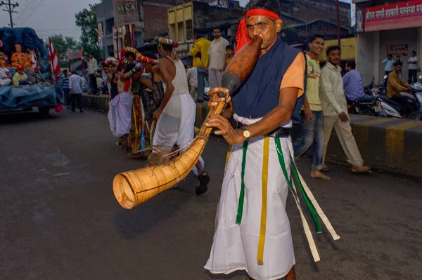 Aug 2010 Divotis Tribais Dançando Por Ocasião Baps Swaminarayan Mandir — Fotografia de Stock