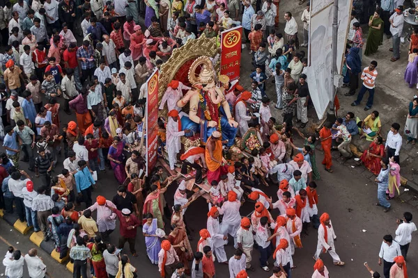 N0V 2005 Idol Lord Ganesh Ganpati Elephant Headed God Visarjan — Fotografia de Stock