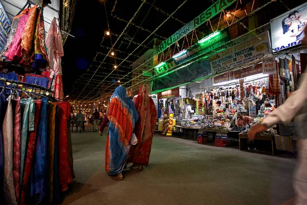 Nov 2007Sadar Bazar Pushkar Principal Estrada Comercial Rajasthan Índia — Fotografia de Stock