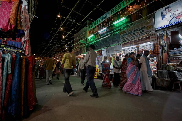 Nov 2007Sadar Bazar Pushkar Principal Estrada Comercial Rajasthan Índia — Fotografia de Stock