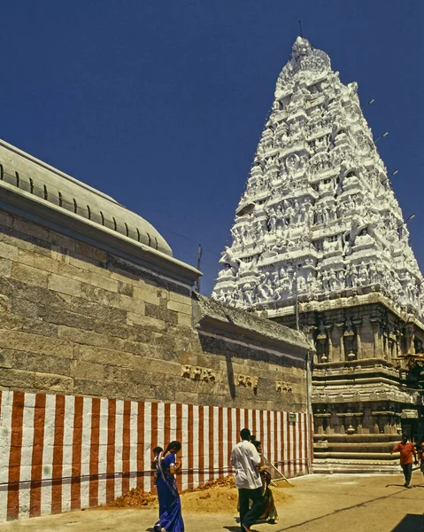 Nov 2015 Vintage Photo Lakshminarasimha Swamy Temple Gopuram Yadgiri Gutta — Stock Fotó