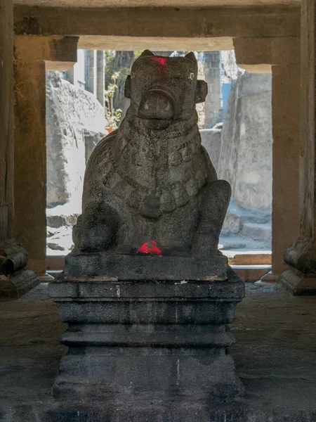 Pune Apr 2019 Nandi Jular Nandi Faba Pataleshwar Cave Temple — стоковое фото