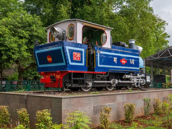 Cze 2019 Toy Train Engine Display Neral Junction Station District — Zdjęcie stockowe