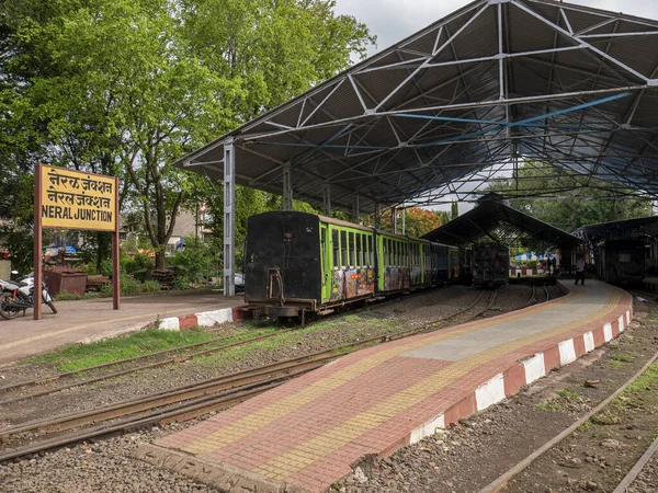 Cze 2019 Neral Junction Station Matheran Train Maharashtra India — Zdjęcie stockowe
