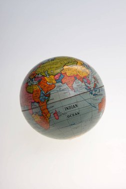 23 jyl 2005 Vintage küresi beyaz arka planda Hindistan 'ı gösteriyor kalyan Maharashtra INDIA