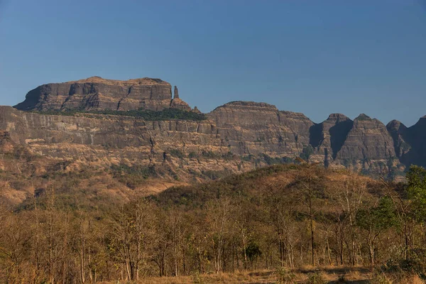 Марта 2005 Malshej Ghat Western Ghats Mountains Maharashtra India — стоковое фото