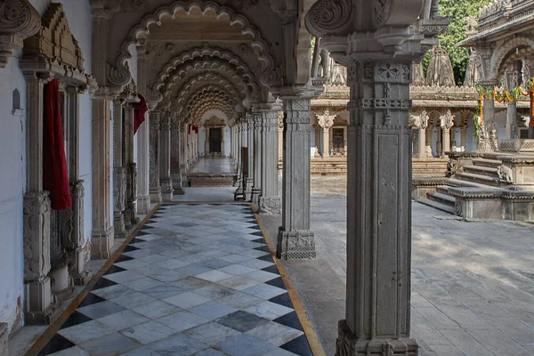 December 2007 Hutheesing Jain Templet Ahmedabad Gujarat Indien Den Byggdes — Stockfoto