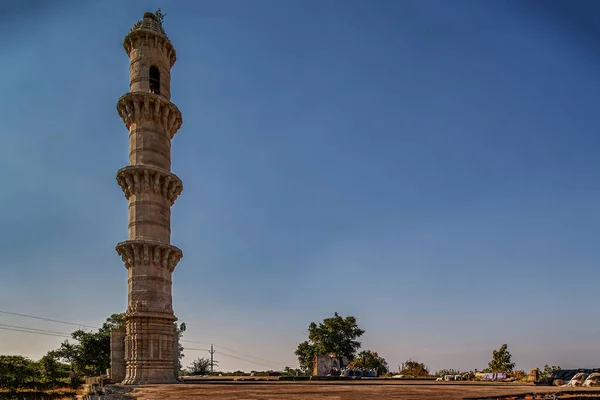 Nov 2006 One Minaret Mosque Builed 1530 Champaner Pavagadh Unesco — стокове фото