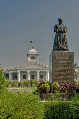 19 Ocak 2013 saat kulesi Roman ve Dutch üzerine; stil Kerala Hükümet Sekreterliği - Thiruvananthapuram, Kerala, Hindistan Asya