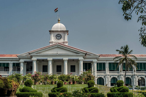 19 Янв 2013 Часовая башня на римском и голландском языках; стиль правительства Кералы-Тируванантапурам, Керала, Индия Индия