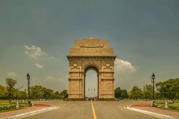 Дзюн 2004 Індія Гейт Меморіал Першої Світової Війни Нью Делі — стокове фото