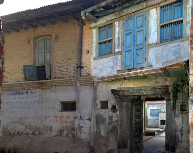 04 Mar 2019 Vintag evi Idar kasabasının eski bir kısmında SabArkantha Gujarat Hindistan