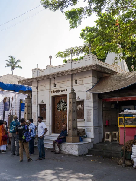 Mar 2019 Besökare Vid Sri Chedeo Temple Koliwada Worli Mumbai — Stockfoto