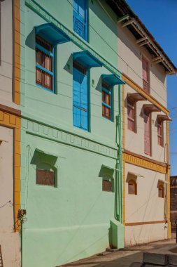 02 16 2010 Vintag Eski Evi Juni Panjrapole Idar SabArkantha Gujarat Hindistan.