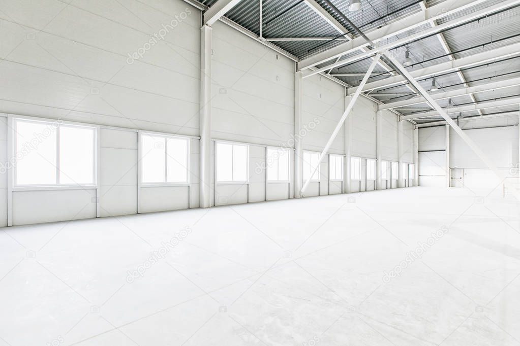 Interior of empty warehouse