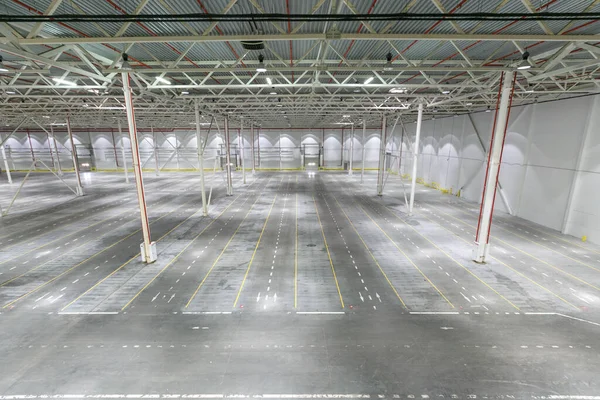 Interior Empty Warehouse Garage — Stock Photo, Image