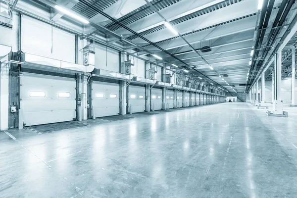 Interior Empty Warehouse Garage — Stock Photo, Image
