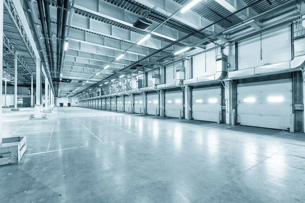 Interior Empty Warehouse Garage — Stock Photo, Image